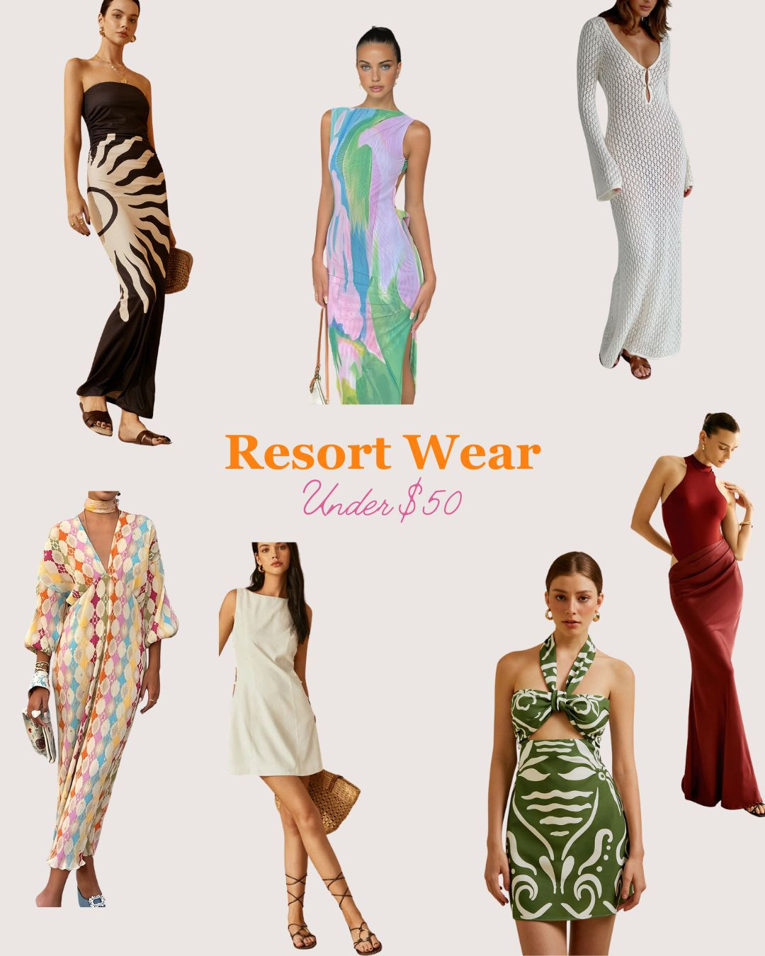 Resort vibes on a budget! 

Elevate your getaway wardrobe with these chic resort wear finds under $50. From breezy dresses to stylish cover-ups, get vacation-ready without breaking the bank. Pack your suitcase with affordable glam and embrace the sun in style! 🕶️✨ 

#ResortWear #Under50 #BudgetFashion #VacationStyle #LTKResort 

 #LTKcanada #LTKtravel