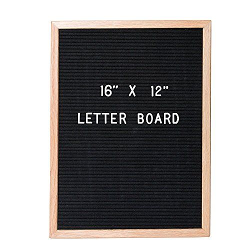 Felt Letter Board with 650 Letters, Numbers & Symbols - 16 x 12 Inch Changeable Message Board with O | Amazon (US)