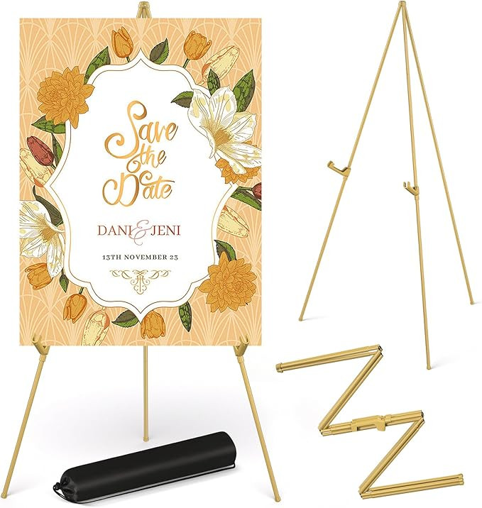 Display Artist Easel Stand - 63" Instant Tripod Collapsible Portable Floor Easel - Easy Folding A... | Amazon (US)