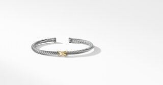 X Bracelet with Gold | David Yurman