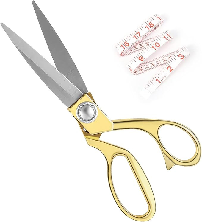 Wild & Bold Scissors,Professional Heavy Duty Tailor Scissors 8" Gold with Ultra Sharp Stainless S... | Amazon (US)