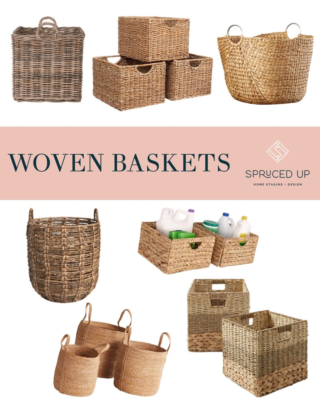 Favorite woven baskets! Home decor finds 

#LTKFindsUnder100 #LTKHome