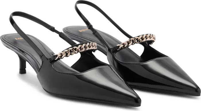 Slingback Pointed Toe Mary Jane Kitten Heel Pump (Women) | Nordstrom