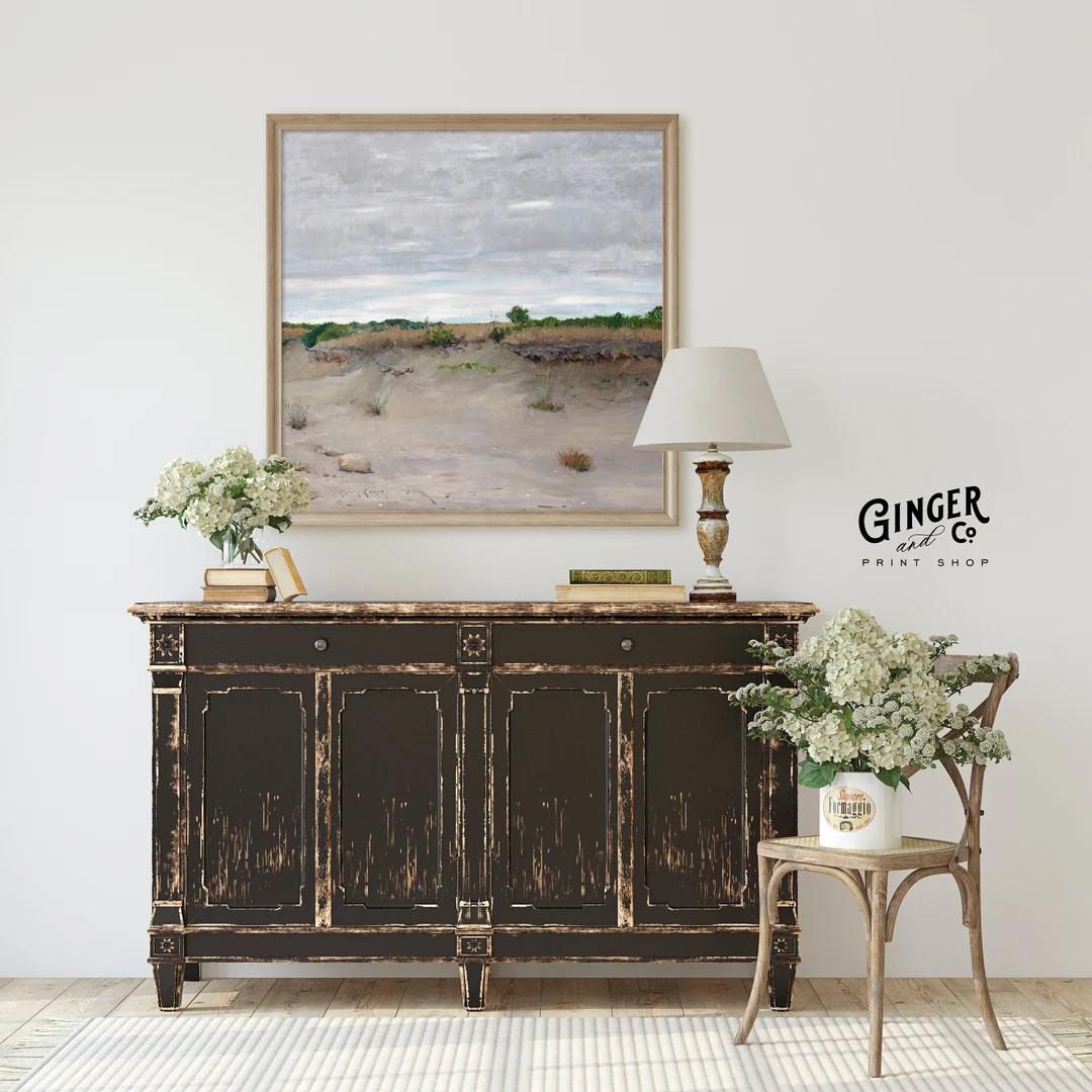 Sand Dunes Landscape -- European French Country Oil Painting --  DIGITAL PRINTABLE DOWNLOAD Vinta... | Etsy (US)