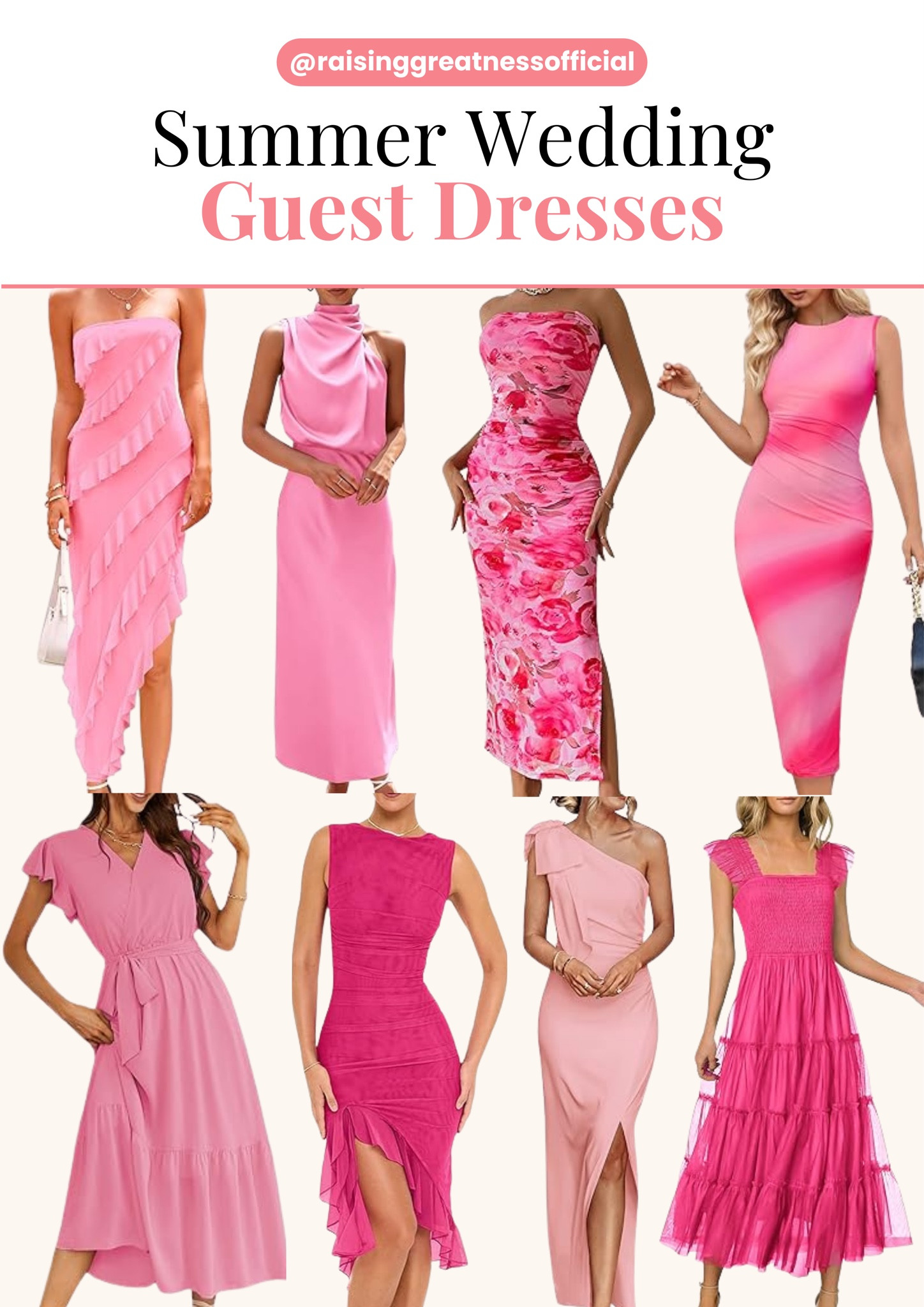 Make a statement at summer weddings with these stunning pink dresses! 🌸💕 Perfect for adding a touch of romance and elegance to the celebration, these beautiful pink hues will make you shine. Embrace the vibrant season and look fabulous. #SummerWedding #WeddingGuestDress #PinkEdition #WeddingFashion #SummerStyle #PrettyInPink

#LTKSummerSales #LTKSeasonal #LTKxNSale