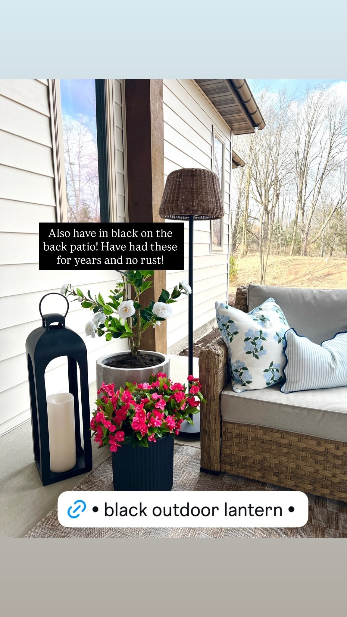 Also have in black on the back patio! Have had these for years and no rust!

#LTKSaleAlert #LTKSeasonal #LTKHome