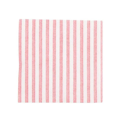 STRIPE COCKTAIL NAPKINS, RED | Mason Maison