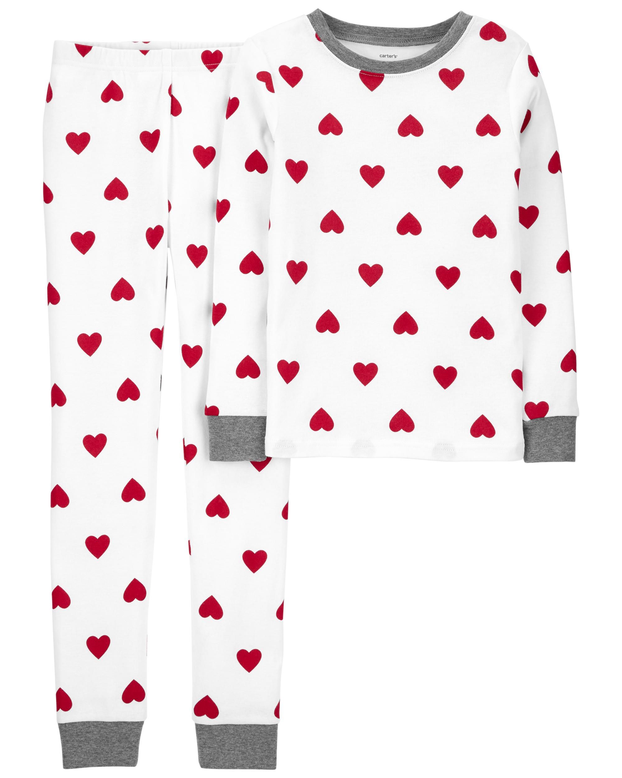2-Piece Red Heart 100% Snug Fit Cotton PJs | Carter's