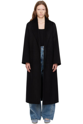 Black Claudine Coat | SSENSE
