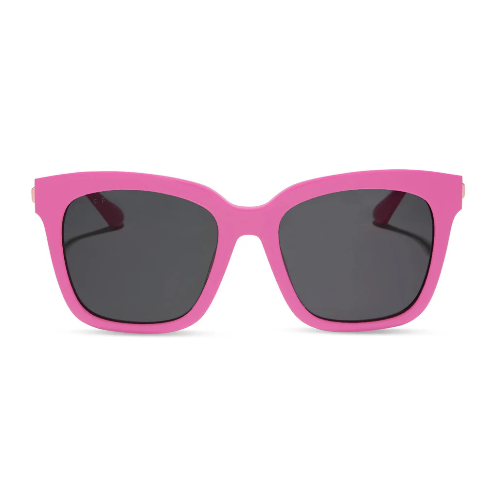 BELLA - BRIGHT PINK + GREY SUNGLASSES | DIFF Eyewear