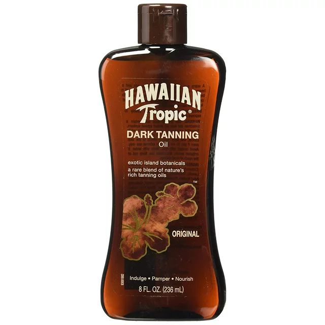 Hawaiian Exotic Island Botanicals Tropic Dark Tanning Sun Care Moisturizing Oil, 8 oz | Walmart (US)