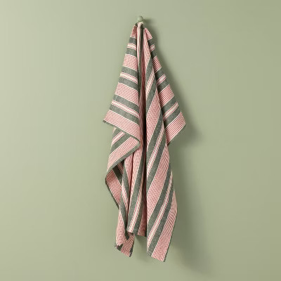 Stripe Flour Sack Christmas Red/Green - Hearth & Hand™ with Magnolia | Target