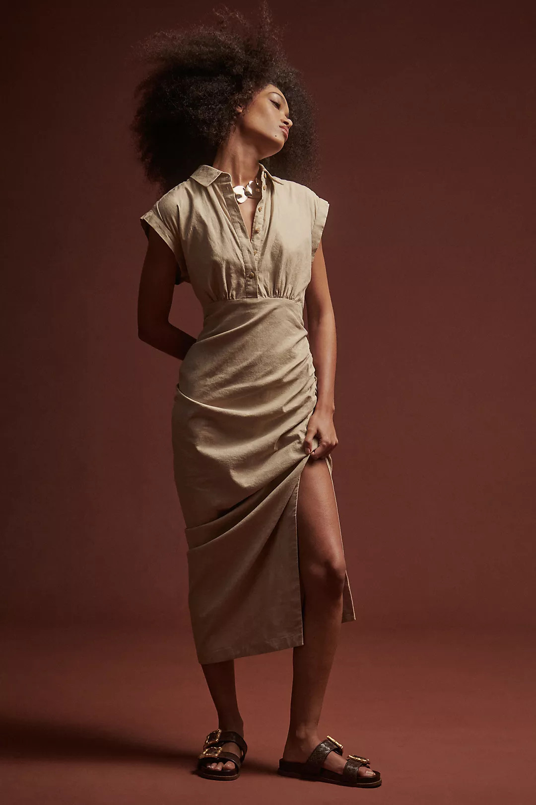 Schutz Enola Woven Slide Sandals | Anthropologie (US)