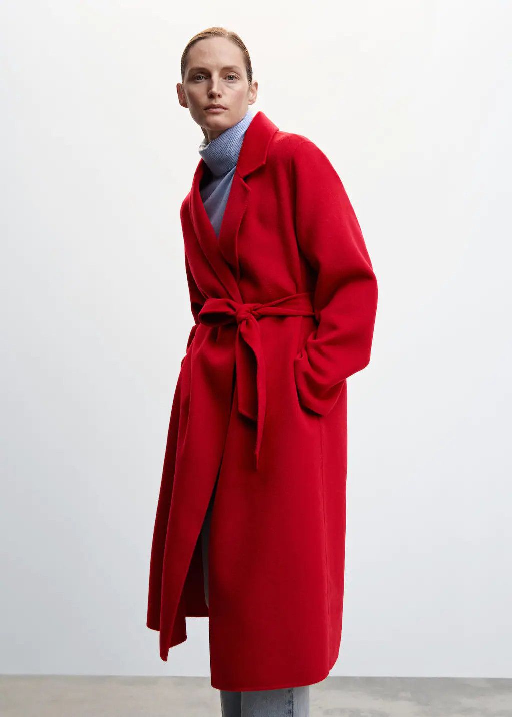 Belt handmade coat | Red Coat Coats | Winter Coat Coats | Mango Outfit | MANGO (US)