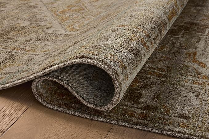 Loloi Magnolia Home by Joanna Gaines Mona Collection MOA-01 BARK/Sunrise 10'-0" x 14'-0" Area Rug | Amazon (US)