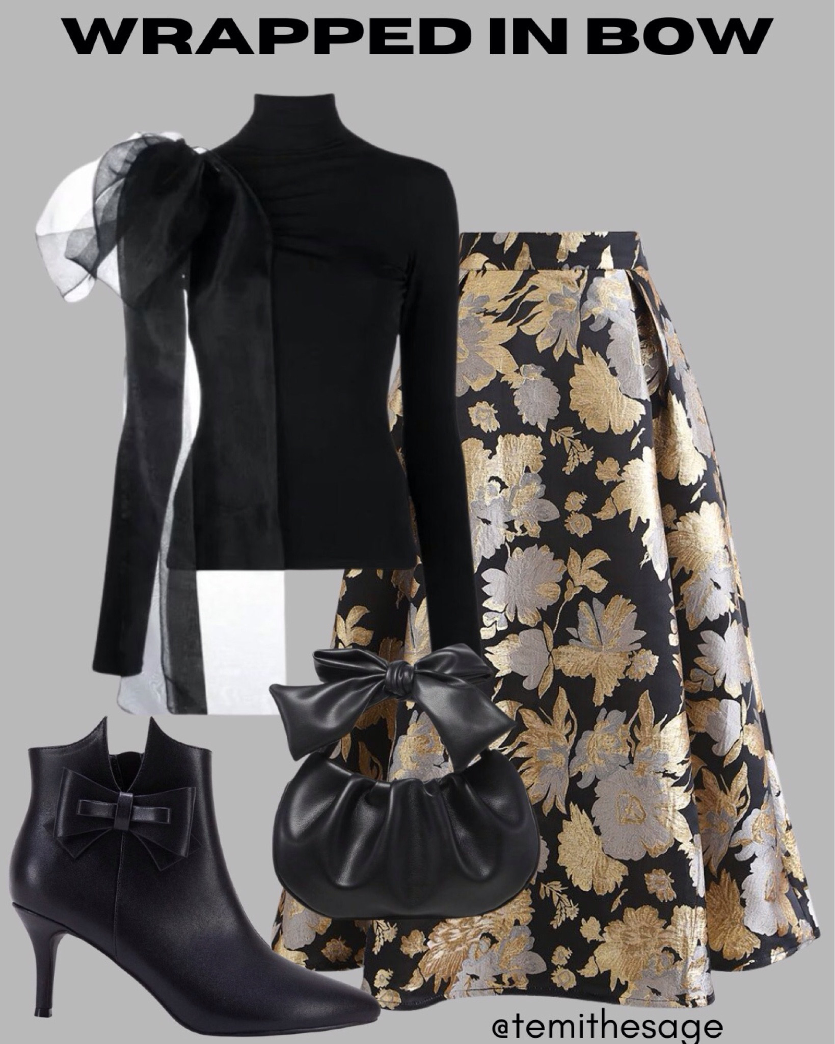 Bow-tiful Holiday Drama! 

Party season done right 🖤

#HolidayStyle #BowDetails #PartyOutfit 

#LTKCyberWeek #LTKFindsUnder50 #LTKHoliday