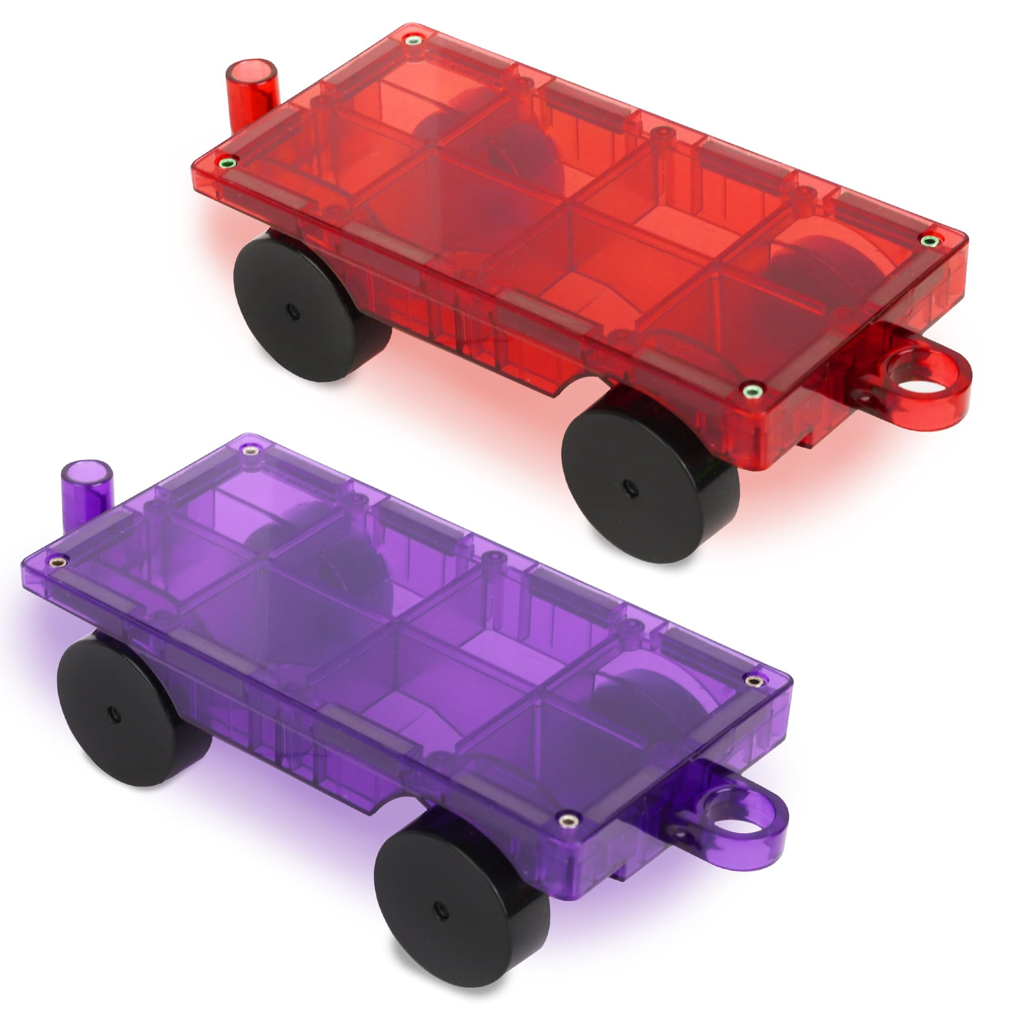 Playmags 2 Piece Car Set: with Stronger Magnets, STEM Toys for Kids, Use with All Magnetic Tiles ... | Amazon (US)