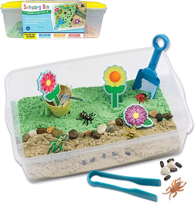 Creativity for Kids Sensory Bin: Garden and Critters - Pretend Play, Flower Garden Preschool Toys | Amazon (US)