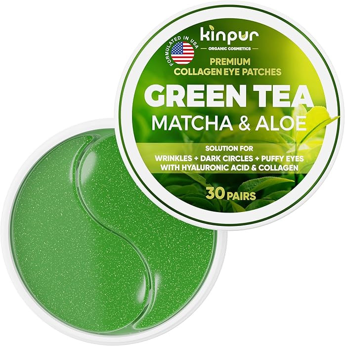 Under Eye Patches for Puffy Eyes and Dark Circles & Eye Bags with Green Tea Matcha & Aloe - Natur... | Amazon (US)
