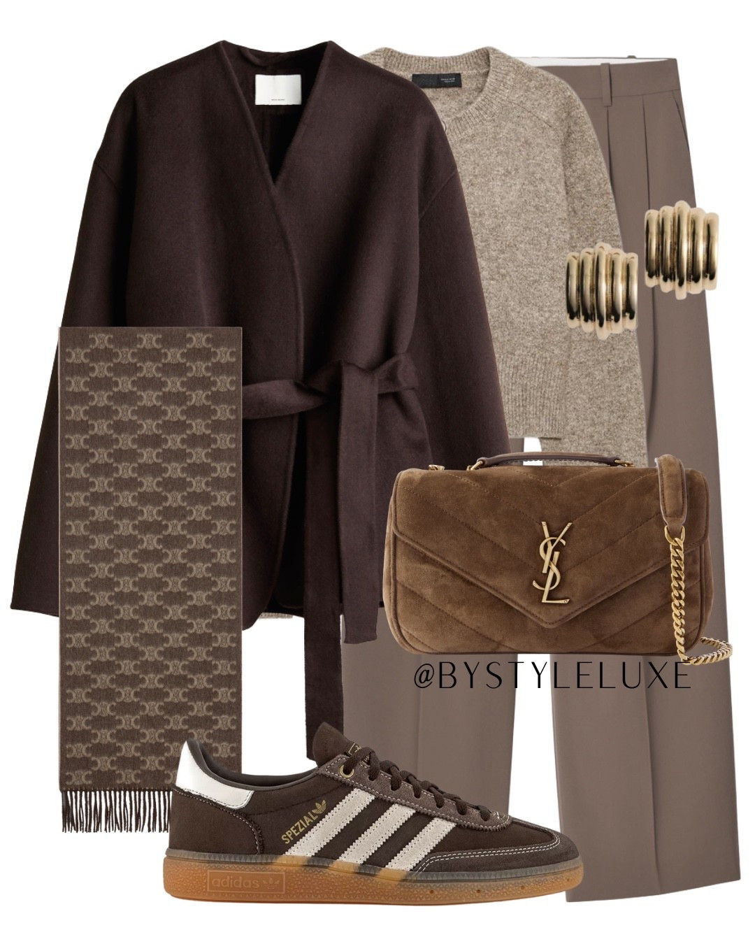WRAP COAT - a tonal brown everyday outfit with this new in handmade wool wrap coat and brown suede Spezials. Exact trainers linked in my IG highlight @bystyleluxe 

#LTKautumn #LTKshoes #LTKuk