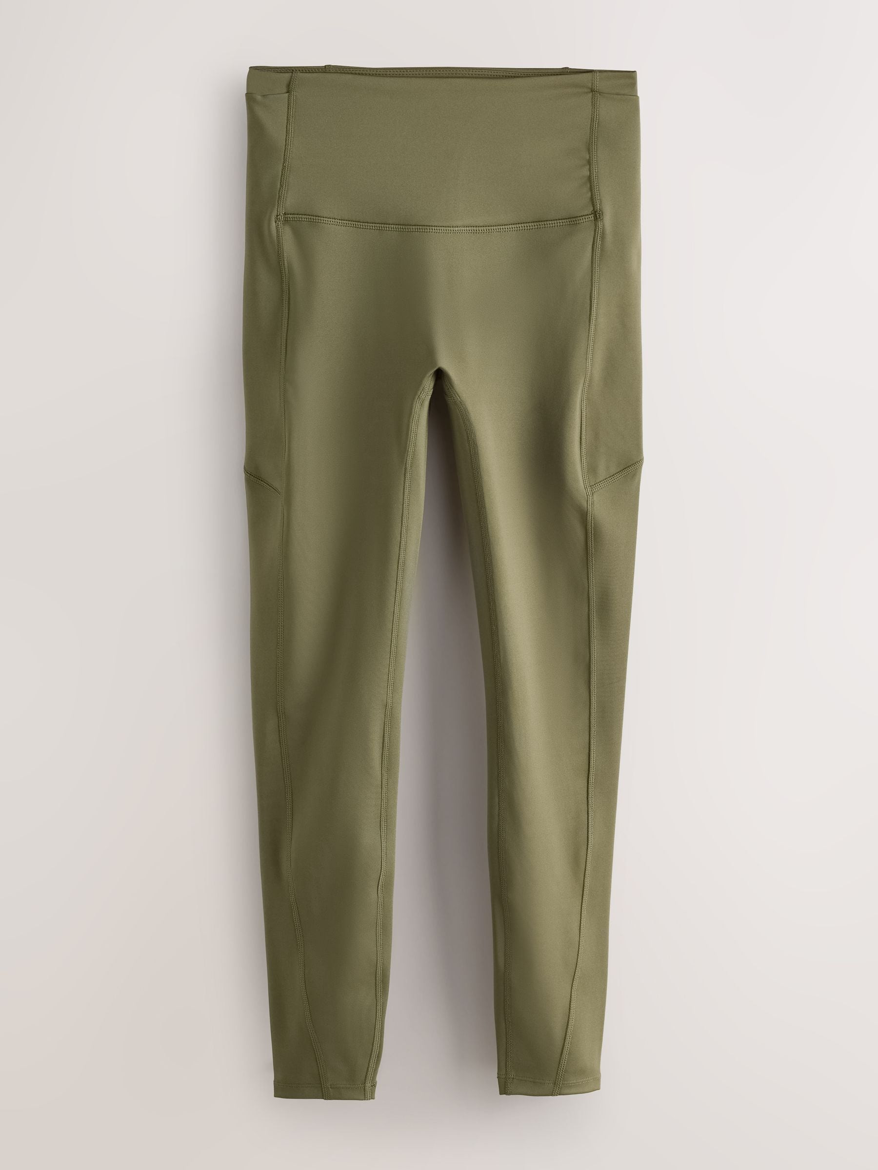 Next Olive Green Active Power Sports Leggings with Pocket | Next US