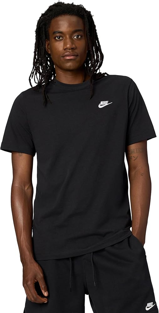 Amazon.com: Nike Men's Sportswear Club T-Shirt, Black/White, Medium : Clothing, Shoes & Jewelry | Amazon (US)