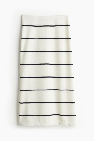 Textured jersey skirt | H&M (UK, MY, IN, SG, PH, TW, HK)