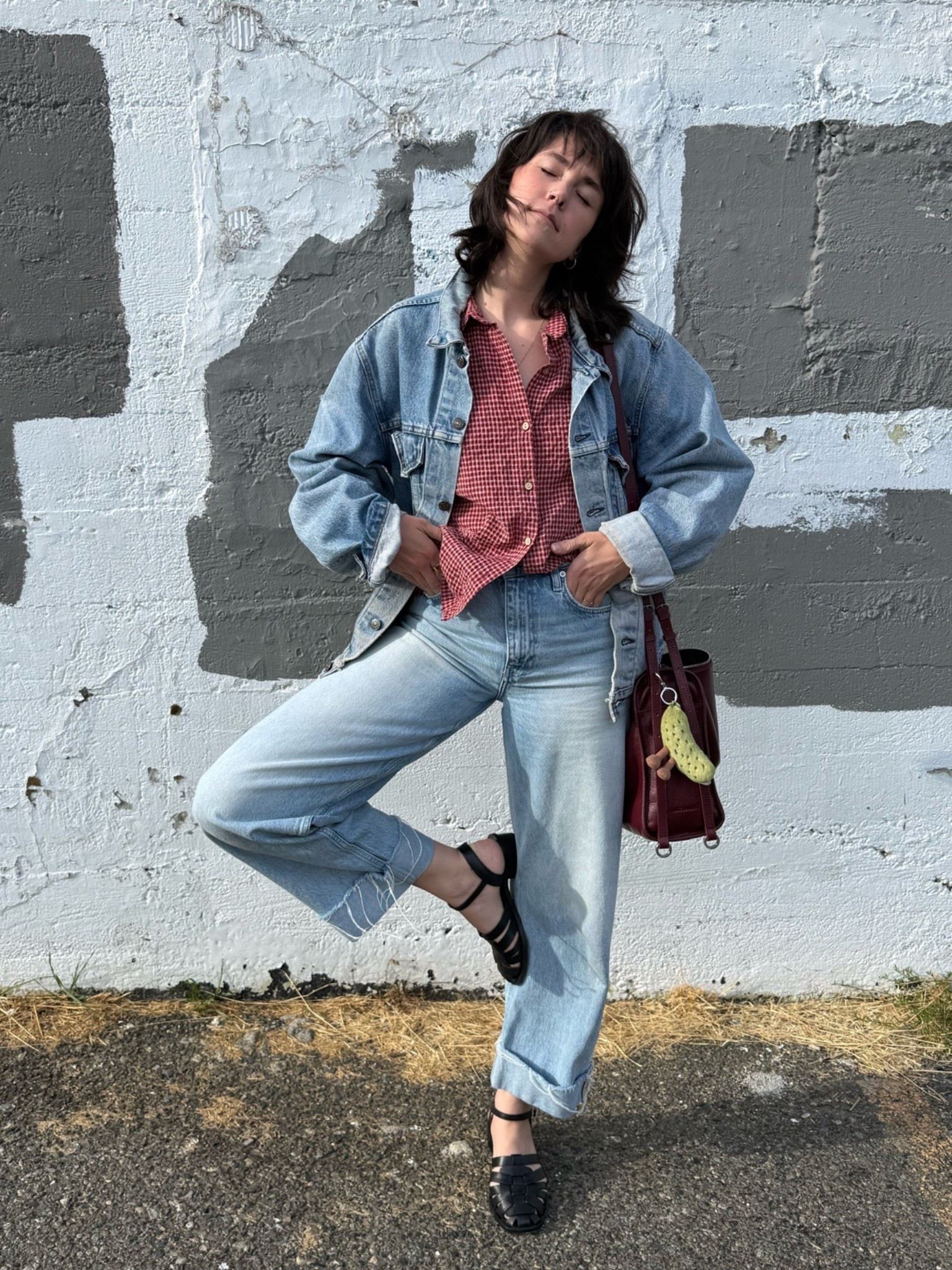 aug 29 ootd 🌱 jeans are very old, linking similar! Jacket is vintage, top was thrifted. Shoes are on sale!

#LTKootd