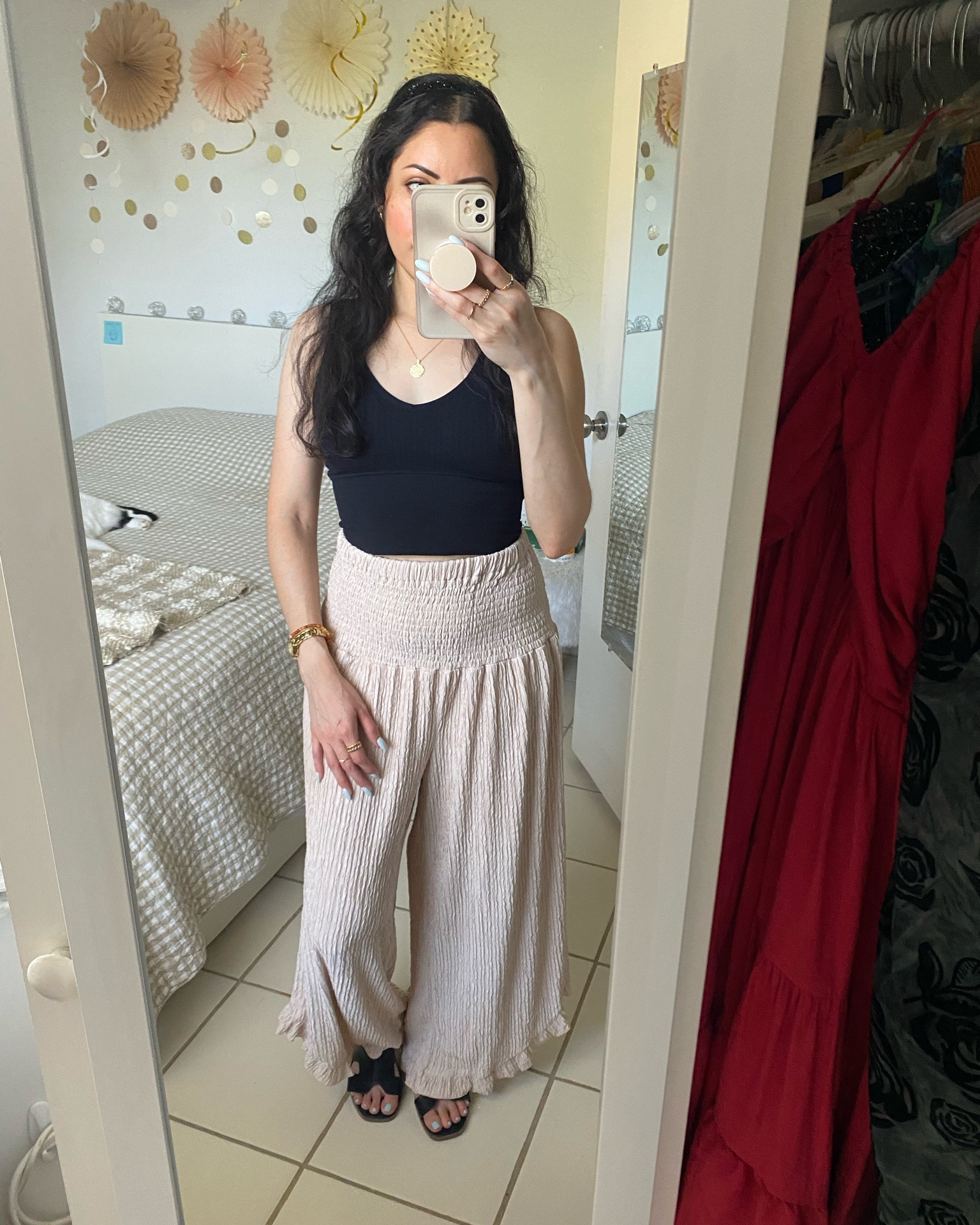 Padded top: small // pants: small // sandals: size 7

#LTKdayinmylife #LTKgrwm #LTKootd