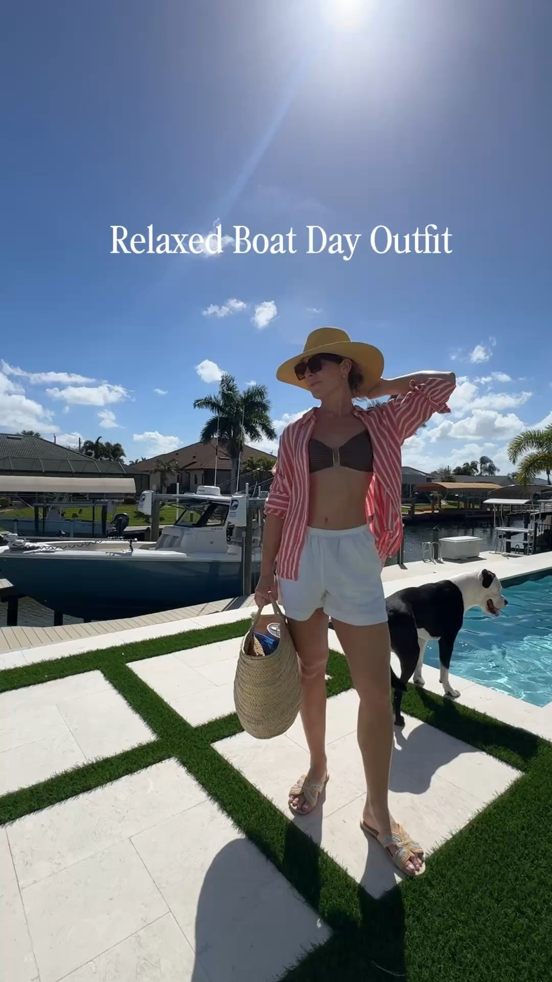 I have been boating in Southwest Florida for the last 10 years and have the perfect boat day outfits on repeat. For a boat day like today we were just going to lunch so I knew I could get away with something that was a little more restaurant friendly. What that means is, I’m not wearing a sun shirt that I would normally wear in the water to protect my shoulders. This day was also a lot shorter than most boat days so I knew I wasn’t going to nedx as much sun protection. 

It was 75 and sunny so I opted for linen and cotton materials to wear on the boat as much as I love a denim short I struggle with finding them to be very comfortable so these linen shorts from @Target are drawstring and perfect for a day on the water. I also pulled out this oversized Universal Thread button down from target as well. I’m wearing a size small in the shorts and a medium in the top. I liked the oversized comfy fit.

For shoes, I picked up a pair of these Dolce Vita sandals from belk last spring and they are so comfortable. I got them in a size 9 TTS.

The most important part of the outfit is your hair. I always slick mine back because when you’re going fast on a boat, there’s no use in doing curls or anything that would become tangled! 

🤍 🔗 linking similar items below

💌 Send this to a friend who has boat plans this spring break! 

#springbreaklooks #boatoutfit 


#LTKootd