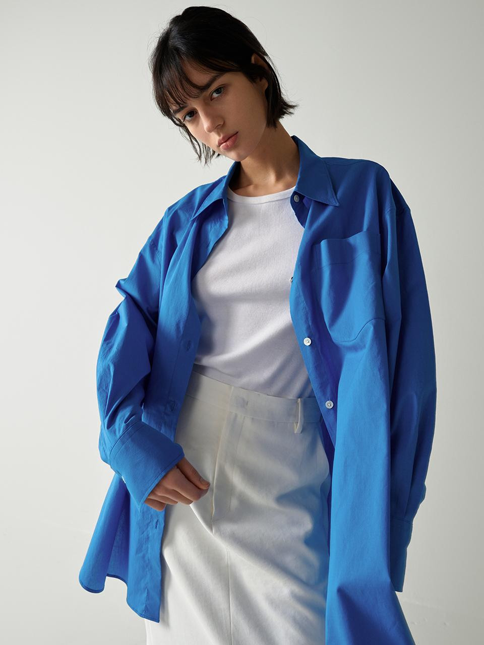 Boy Fit Long Shirt (Blue) | W Concept (US)