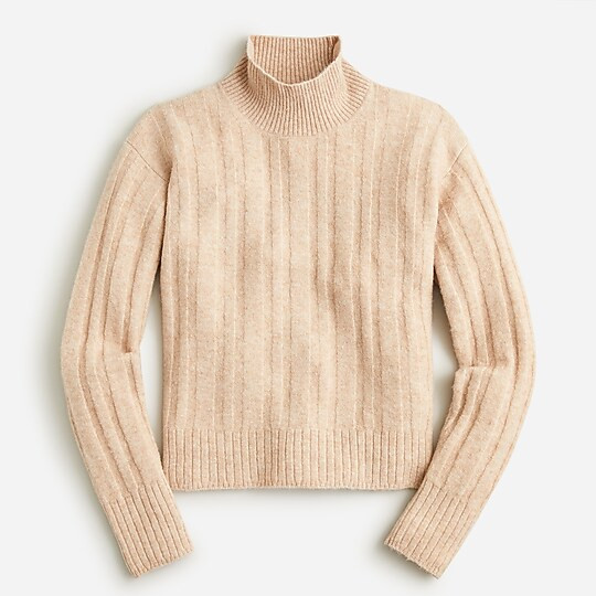 Ribbed mockneck sweater in Supersoft yarn | J. Crew US