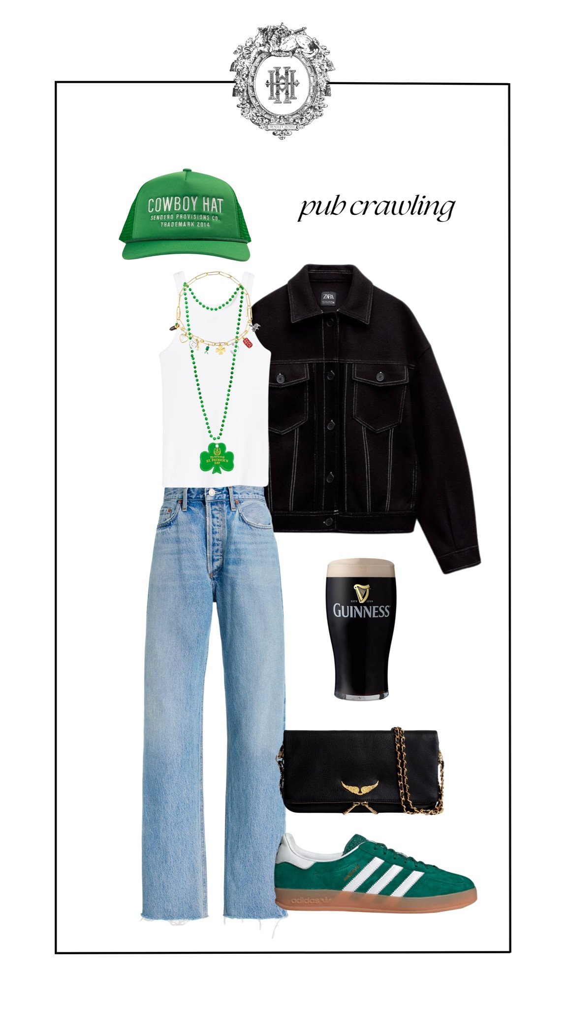 The St. Patrick’s Day Edit: Pub Crawling

Hat: Sendero Co.

Jacket: Zara

#LTKSeasonal #LTKSpringSale #LTKstyletip