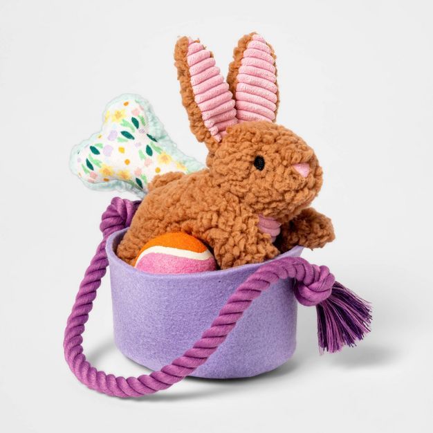 Easter Basket Puppy Toy Set - 5pk - Boots & Barkley™ | Target