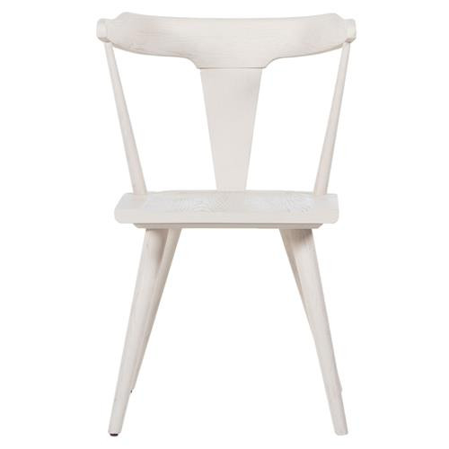 Antonio Mid Century Modern White Oak Wood Dining Chair - Open Box | Kathy Kuo Home