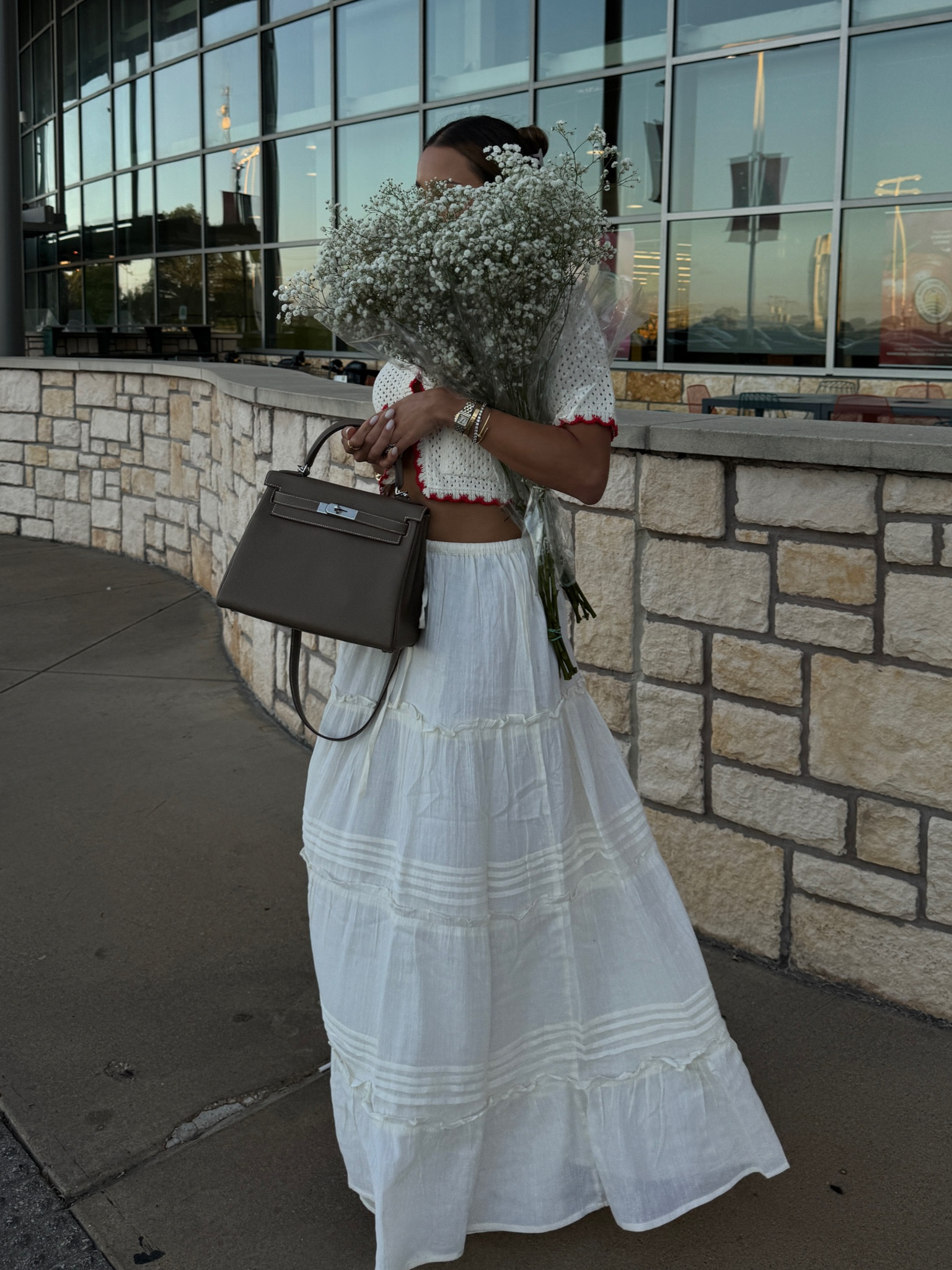 Midsummer style — flowy maxi skirt off white and crochet cardigan top from ASOS under $50

#LTKSummerSales #LTKFindsUnder50 #LTKFindsUnder100