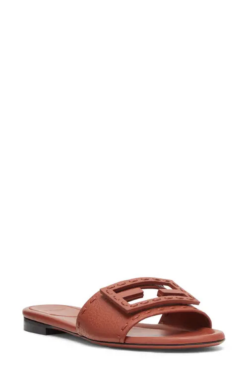 Fendi Signature Slide Sandal in Sienna/Sienna Sienna at Nordstrom, Size 11.5Us | Nordstrom