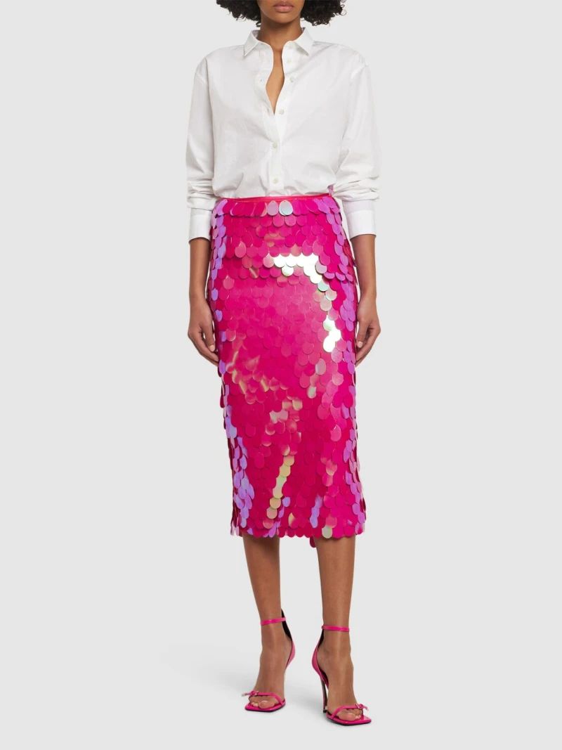 Tasha sequined pencil midi skirt | Luisaviaroma