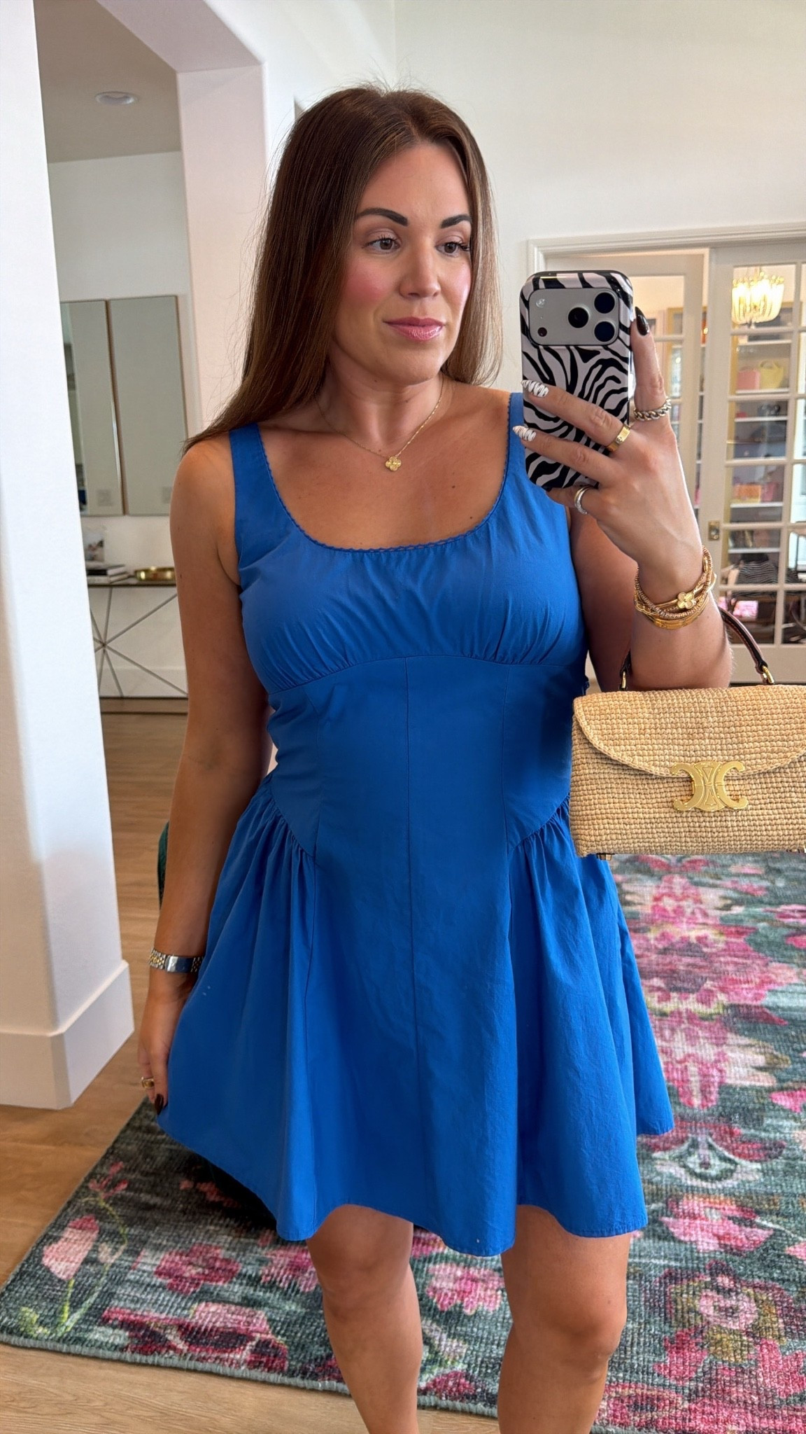 curvy midsize blue dress for summer! wearing size medium. has built in cups, but i have a strapless on.

#LTKSeasonal #LTKMidsize