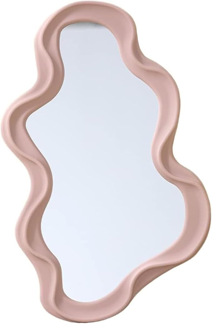 Mokoze Asymmetrical Wall-Mounted Mirror, Creative Unique Decorative Mirrors, Funky Wavy Mirror 16... | Amazon (US)