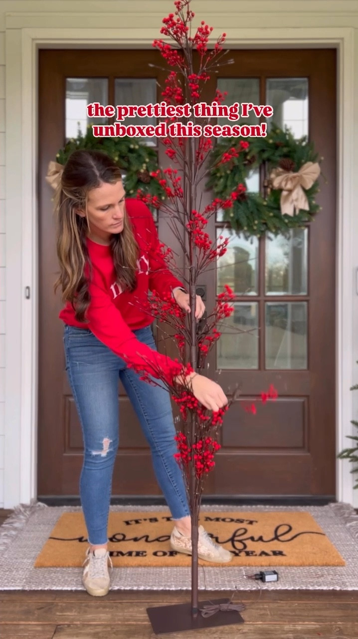 Currently in my red Christmas era…these beauties are splurge-worthy and on sale!🤩😍 When I opened these prelit berry twinkle trees up I thought they were pretty, but when I plugged them in, my jaw about hit the floor! The camera really does not do them justice! They’re currently 25% off and available in four sizes. I’ll definitely be incorporating them into my holiday front porch! Just waiting on my new wreaths and door garland! I’m also linking a few options that will give you a similar look for less. I wasn’t able to find anything that looks as good as these, but there are some pretty alternatives on a budget!


#LTKSaleAlert #LTKWatchNow #LTKHoliday