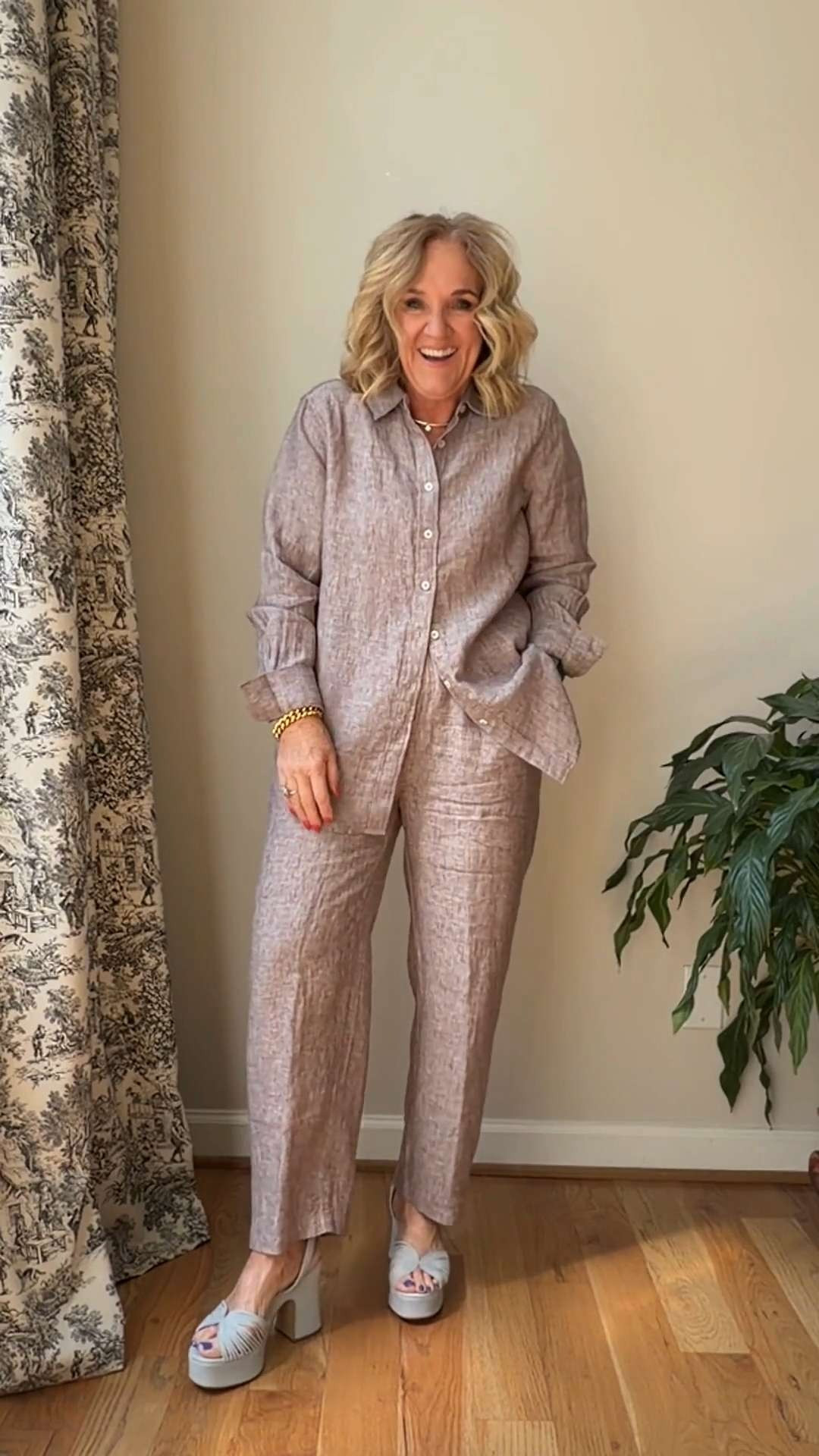 This is exactly why I love a good matching set 🤍

It takes all the guesswork out of getting dressed. You already have a full outfit that looks coordinated, polished, and effortless.

It is lightweight, breathable, and super comfortable.  

 #LTKootd #LTKSeasonal #LTKOver40
