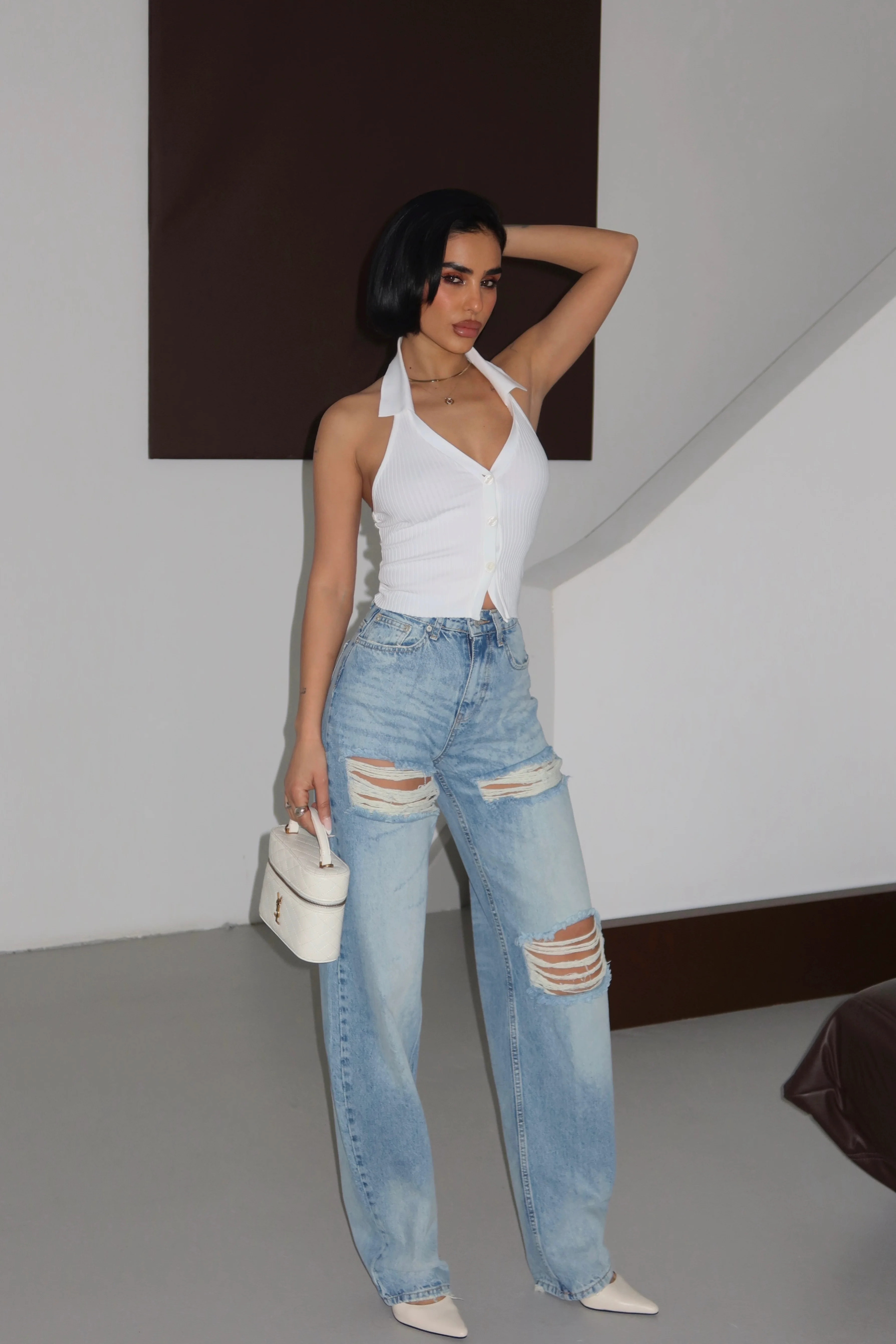 Barrel Ripped Jeans, 33" Inseam | PIRAL | PIRAL