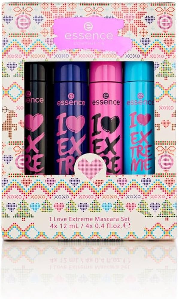essence | I Love Extreme Mascara Holiday Set | 4 Mascaras in 1 Set | Vegan & Cruelty Free | Amazon (US)
