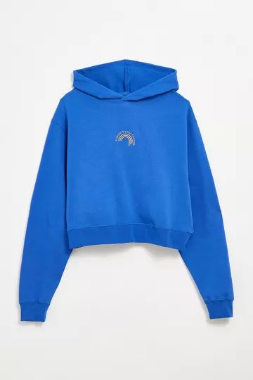 KROST Support Your Friends Cropped Hoodie Sweatshirt | Urban Outfitters (US and RoW)