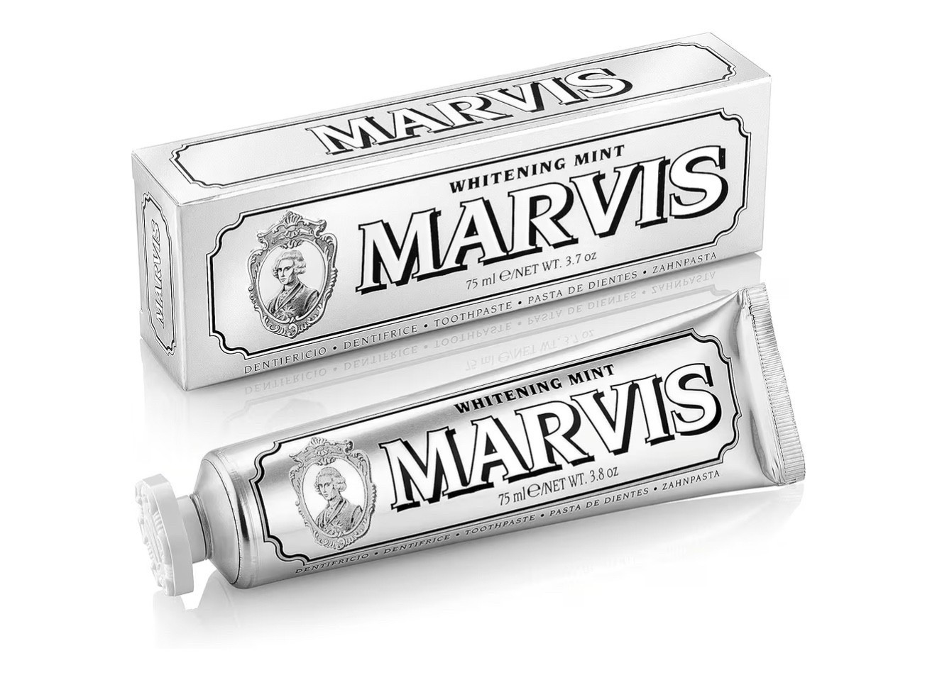 Will do a full guest room toiletry stock up; for now, this toothpaste is fluoride free and stylish on the counter 