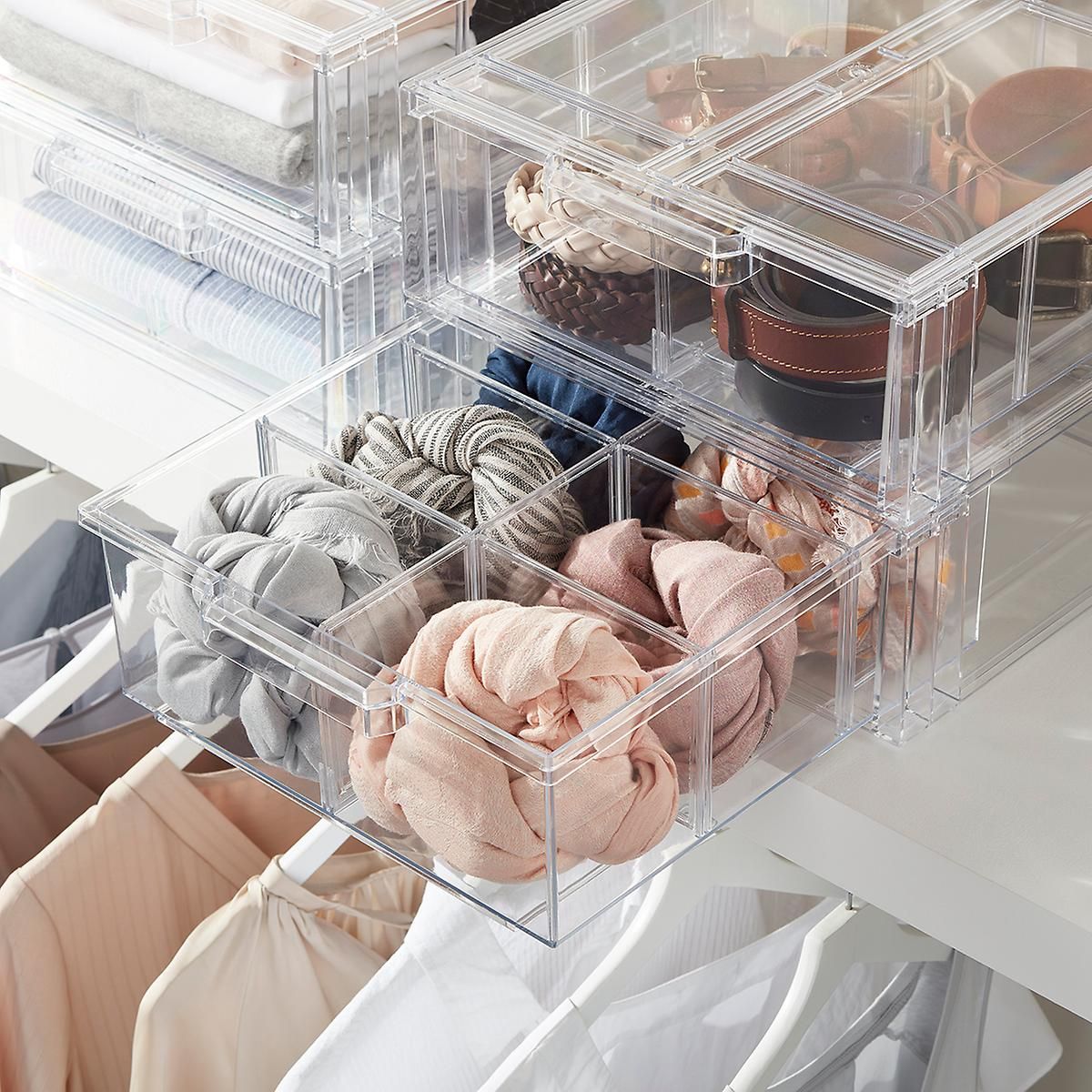 Clear Stackable Shirt & Accessory Drawer4.662 ReviewsWrite a Review95% of respondents would recom... | The Container Store