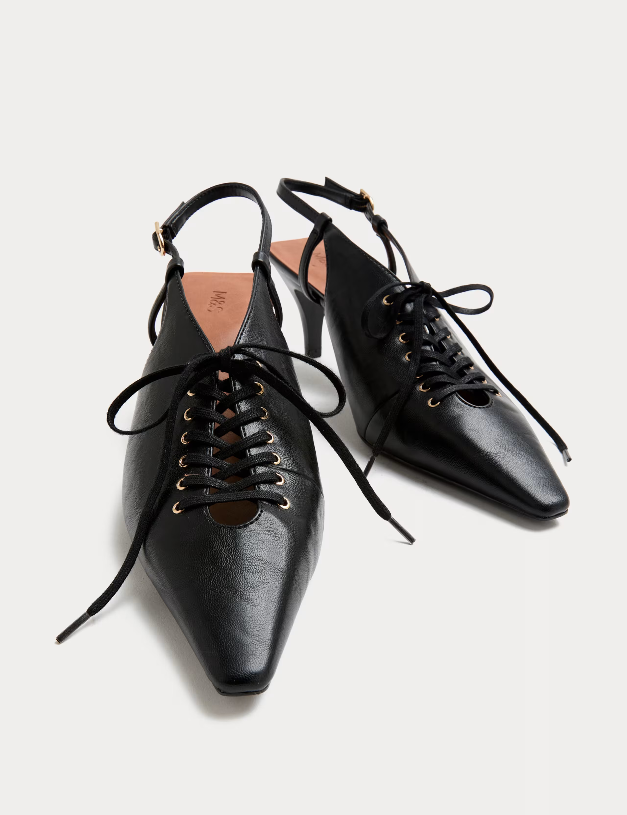 Lace Up Stiletto Heel Slingback Shoes | Marks & Spencer (UK)
