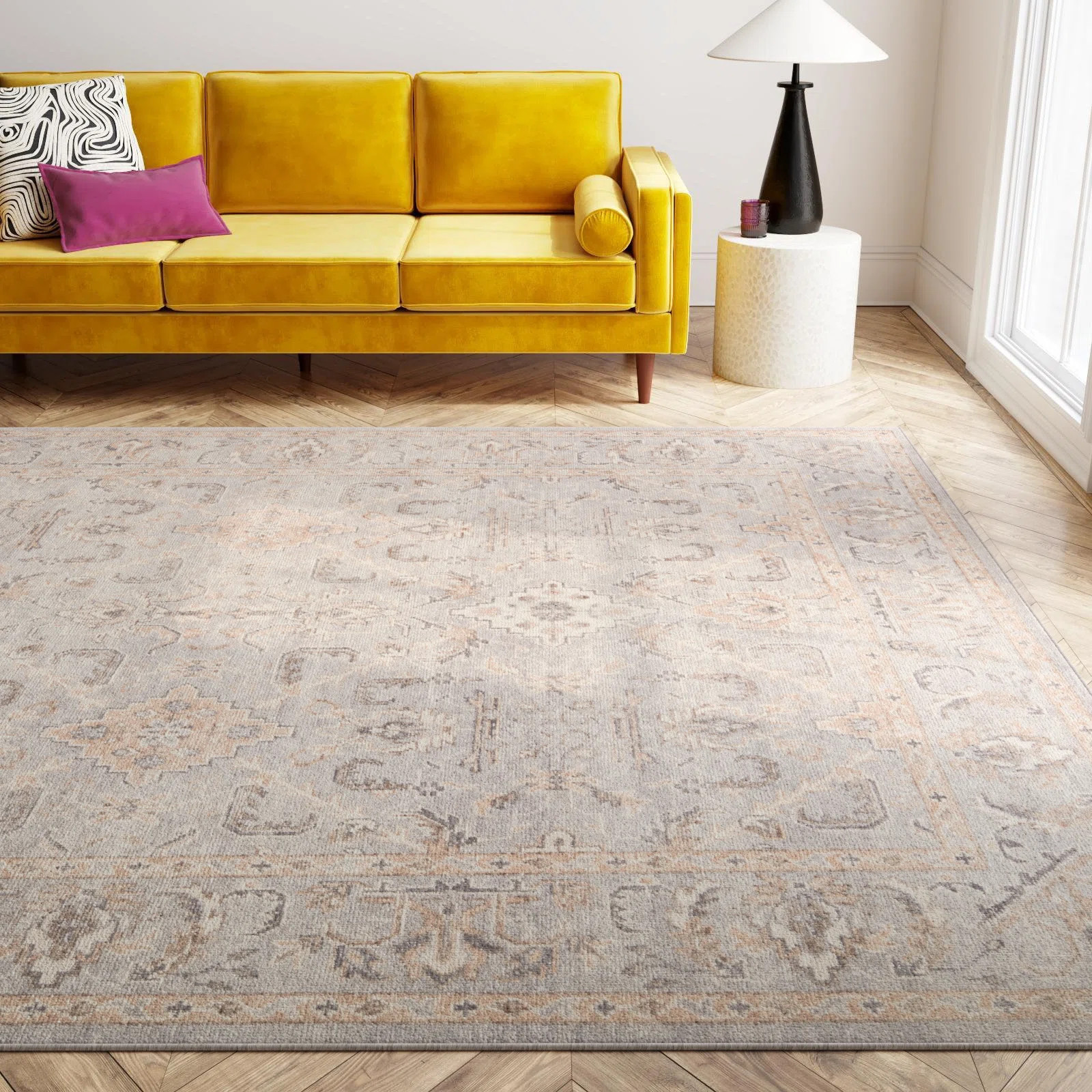 Revolution Hand-Knotted Trellis Light Gray/ Tan Area Rug (6'X9') | Wayfair North America