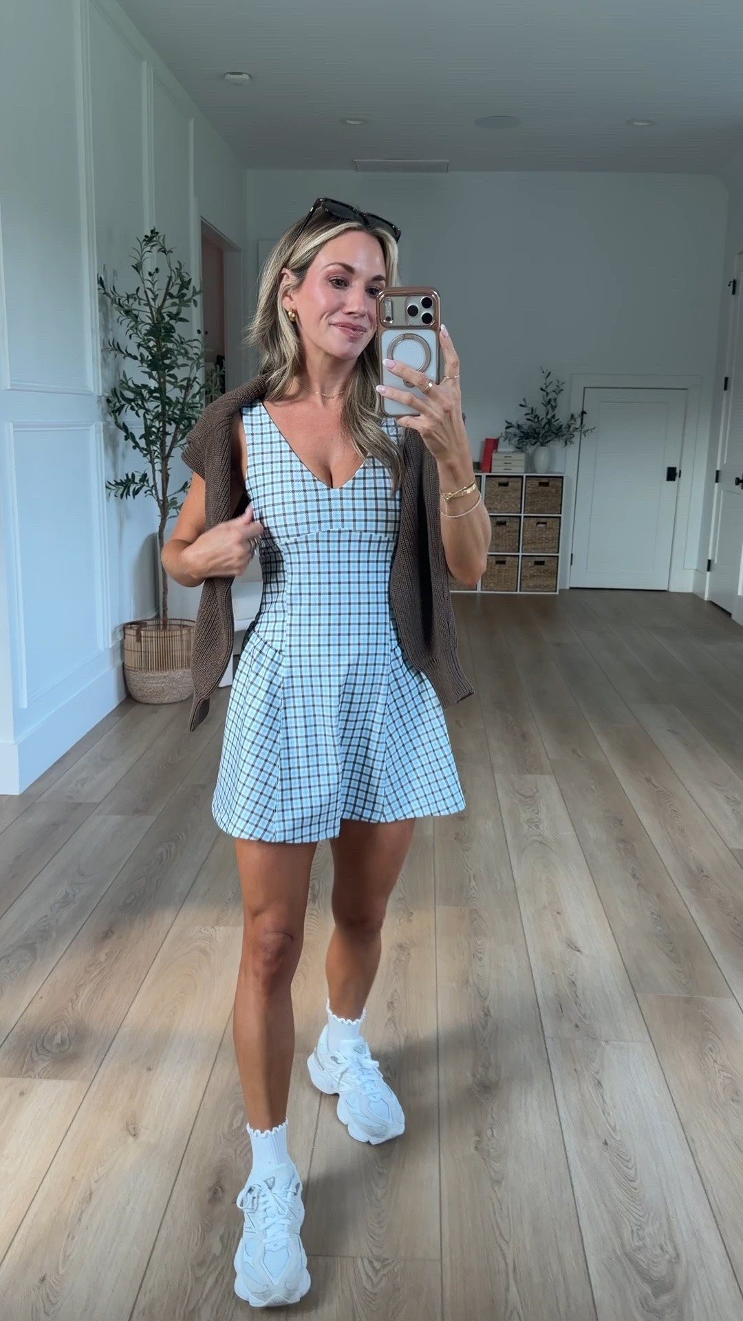 this YPB athletic dress from Abercrombie is quickly becoming my new favorite to throw on and get out the door quick! love the blue and brown together! 🤎

#LTKmomlife #LTKPetite #LTKootd